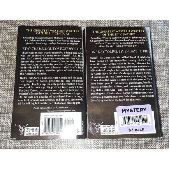 Hell's Half Acre Series William W Johnstone paperback (lot of 2/3 in series) Cow - Picture 2 of 6